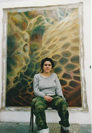 Jody Saunders studying art at The Hague